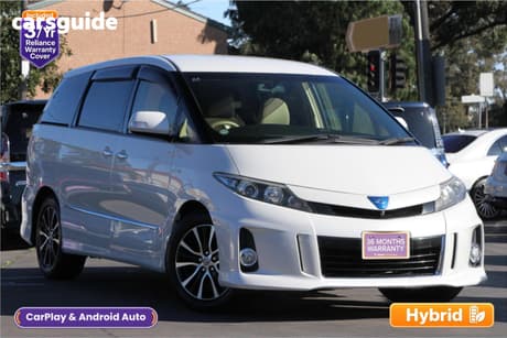 White 2013 Toyota Estima SUV AERAS HYBRID