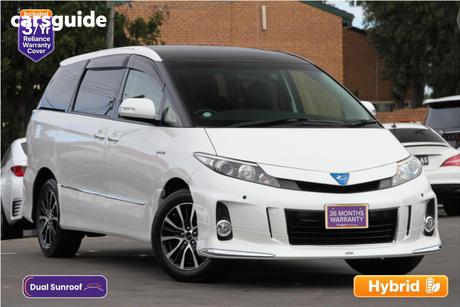 White 2013 Toyota Estima SUV HYBRID AERAS PREMIUM