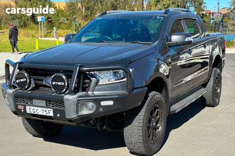 Grey 2021 Ford Ranger Double Cab Pick Up Wildtrak 2.0 (4X4)