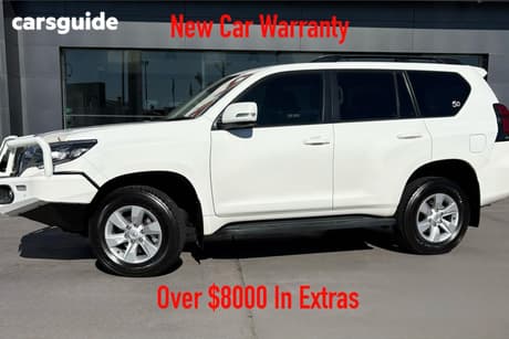 White 2021 Toyota Landcruiser Prado Wagon Gxl