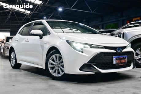 White 2024 Toyota Corolla Hatchback Ascent Sport Hybrid