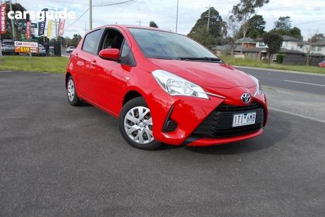 Red 2017 Toyota Yaris Hatchback Ascent