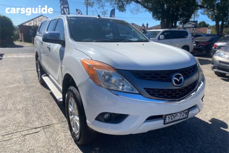 White 2015 Mazda BT-50 Dual Cab Utility Xtr (4X2)