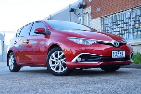 Red 2017 Toyota Corolla Hatchback Ascent Sport