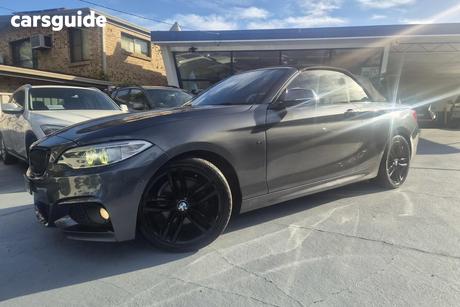 Black 2017 BMW 220I Convertible M Sport