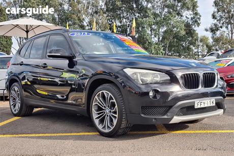 Black 2013 BMW X1 SUV SDRIVE 18D E84 MY13