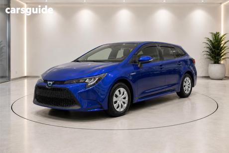 Blue 2020 Toyota Corolla SUV AWD