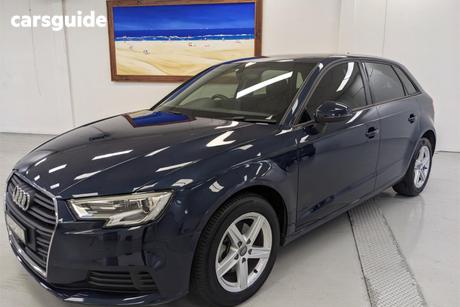 Blue 2017 Audi A3 Hatchback 1.0 Tfsi Sportback