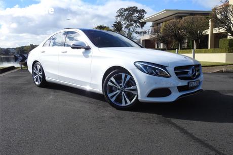 White 2017 Mercedes-Benz C200 Sedan