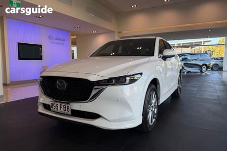 White 2022 Mazda CX-5 Wagon Akera Turbo (Awd)