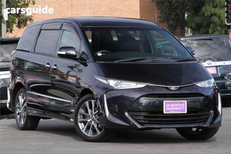 Black 2016 Toyota Estima SUV AERAS F