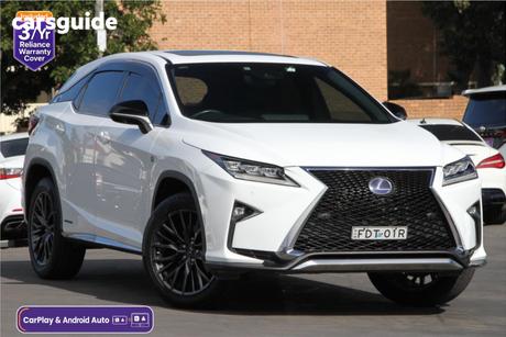 White 2016 Lexus RX SUV F-SPORT (HYBRID)