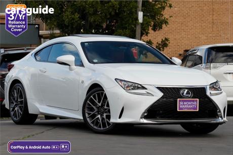 White 2018 Lexus RC Coupe F SPORT (HYBRID)