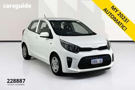 White 2022 Kia Picanto Hatchback S (Pe)