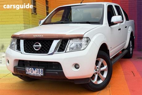 White 2012 Nissan Navara Dual Cab Pick-up St-X (4X4)