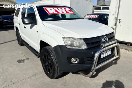 White 2012 Volkswagen Amarok Dual Cab Utility Tdi400 Highline (4X4)