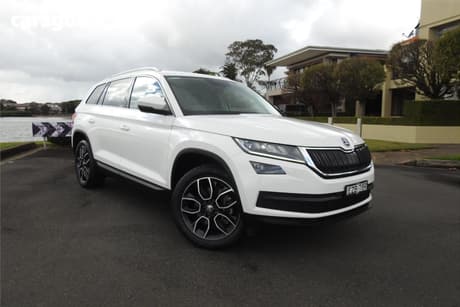 White 2021 Skoda Kodiaq Wagon 132 Tsi (4X4)