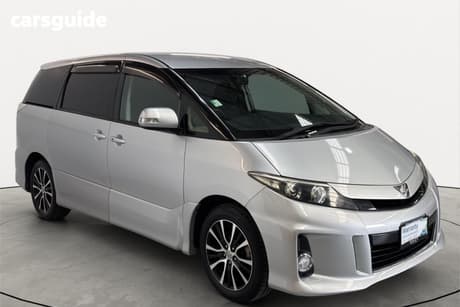 Silver 2012 Toyota Estima Commercial AERAS SIDE LIFT UP