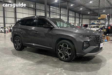 Beige 2022 Hyundai Tucson Wagon Elite N Line (Awd)