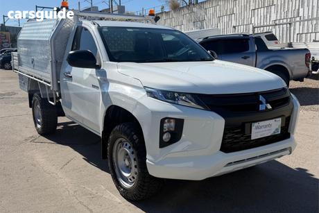 White 2020 Mitsubishi Triton Cab Chassis Glx