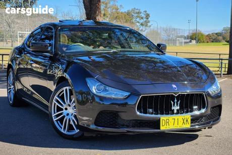 Black 2015 Maserati Ghibli Sedan