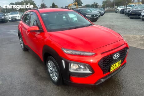 Orange 2019 Hyundai Kona Wagon Go (Fwd)