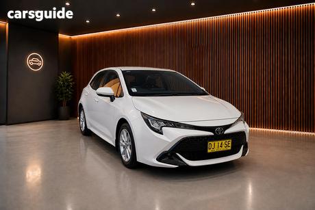 White 2024 Toyota Corolla Hatchback Ascent Sport