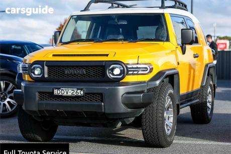 Yellow 2016 Toyota FJ Cruiser Wagon