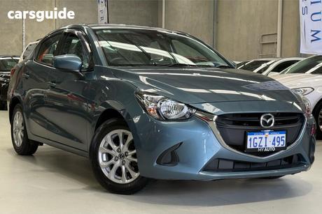 Blue 2016 Mazda 2 Sedan Maxx