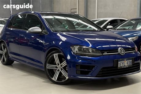 Blue 2016 Volkswagen Golf Hatchback R