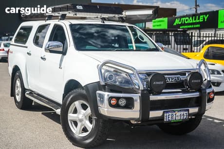 White 2014 Isuzu D-MAX Crew Cab Utility Ls-U Hi-Ride (4X4)