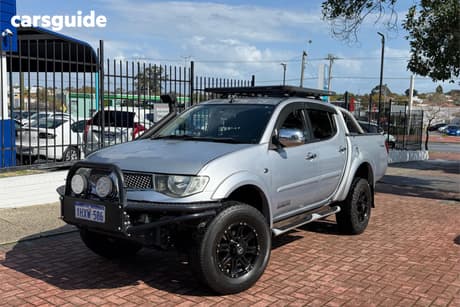 Silver 2013 Mitsubishi Triton Double Cab Utility Glx-R (4X4)