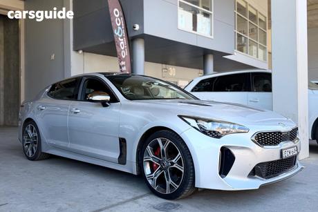 Silver 2019 Kia Stinger Sedan Gt (Black Leather)