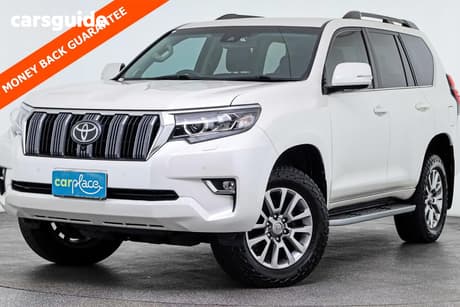 White 2021 Toyota Landcruiser Prado Wagon Vx Flat Tailgate