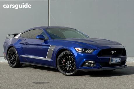 Blue 2016 Ford Mustang Coupe Fastback Gt 5.0 V8