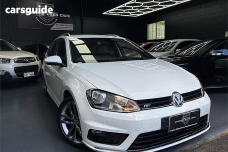 White 2017 Volkswagen Golf Wagon 110 Tdi Highline