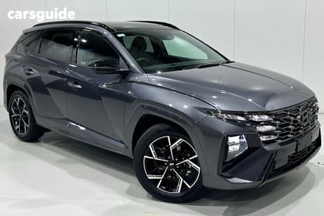 Grey 2025 Hyundai Tucson Wagon Premium N Line Hybrid (Awd)