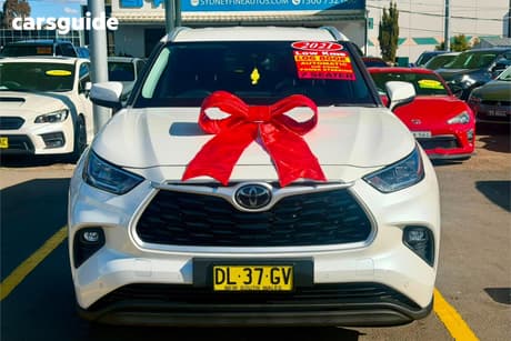 White 2021 Toyota Kluger Wagon Gxl Awd
