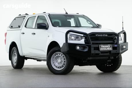 White 2023 Isuzu D-MAX Crew Cab Utility Sx (4X4)