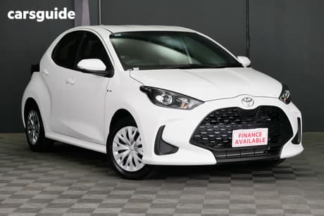 White 2025 Toyota Yaris Hatchback Ascent Sport Hybrid
