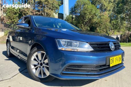 Blue 2015 Volkswagen Jetta Sedan 118 Tsi