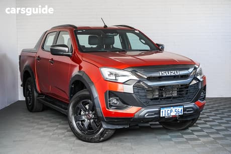 Orange 2024 Isuzu D-MAX Crew Cab Utility X-Terrain (4X4)