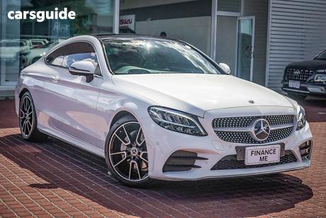 White 2019 Mercedes-Benz C200 Coupe Eq (Hybrid)