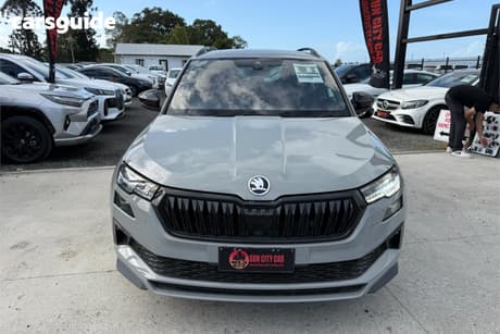Grey 2022 Skoda Karoq Wagon Sportline (4X4) 140Tsi