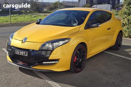 Yellow 2012 Renault Megane Coupe Rs 265 Trophy