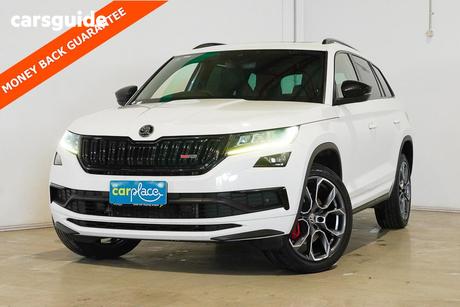 White 2020 Skoda Kodiaq Wagon 176 Tdi Rs (4X4)
