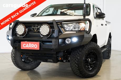 White 2023 Toyota Hilux Double Cab Pick Up Workmate (4X4)