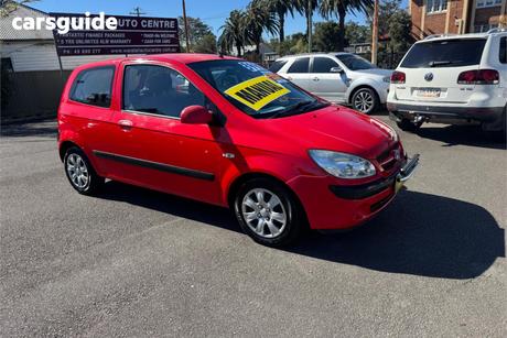 Red 2007 Hyundai Getz Hatchback 1.6