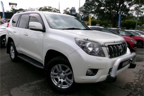 White 2010 Toyota Landcruiser Prado Wagon Vx (4X4)