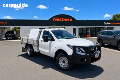 White 2015 Mazda BT-50 Cab Chassis Xt (4X4)